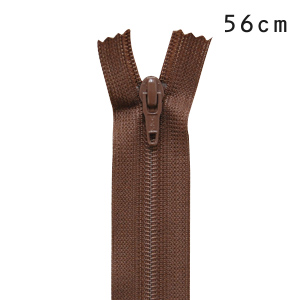 YKK フラットニットファスナー 止め（25FK） 56cm 568.ホットチョコレート 08Co99_