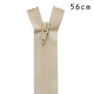 YKK フラットニットファスナー 止め（25FK） 56cm 572.ライトアッシュベージュ 08Co99_