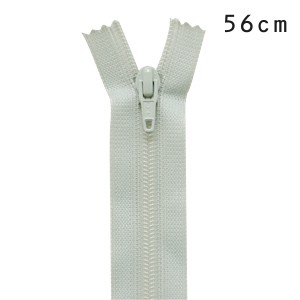 YKK フラットニットファスナー 止め（25FK） 56cm 574.フロスティグレー 08Co99_