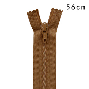 YKK フラットニットファスナー 止め（25FK） 56cm 022.ブラウンオーカー 08Co99_