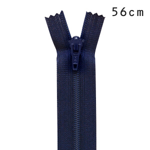 YKK フラットニットファスナー 止め（25FK） 56cm 058.ミッドナイトブルー 08Co99_