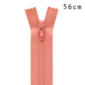 YKK フラットニットファスナー 止め（25FK） 56cm 813.サンゴ 08Co99_