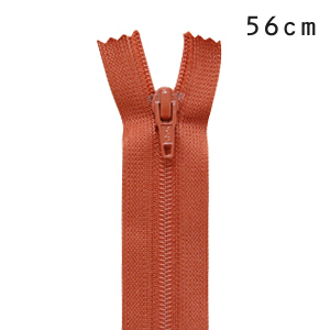 YKK フラットニットファスナー 止め（25FK） 56cm 850.バーントシェンナ 08Co99_