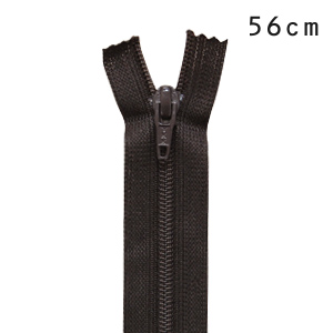 YKK フラットニットファスナー 止め（25FK） 56cm 916.こげ茶 08Co99_