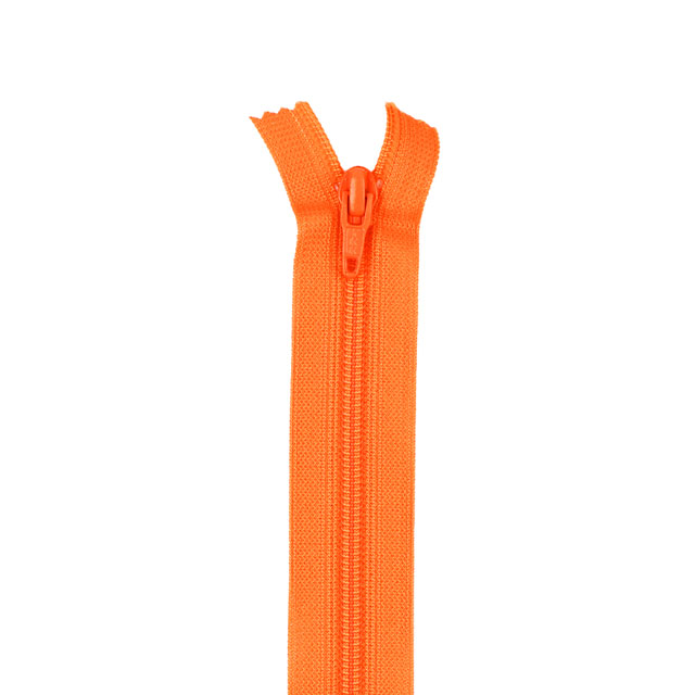 YKK フラットニットファスナー 止め（25FK） 100cm 523.オレンジ 08Co99_