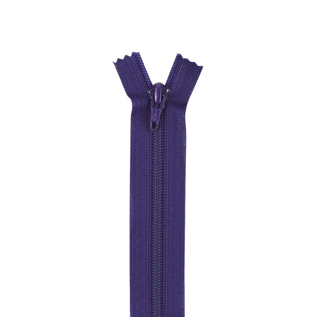 YKK フラットニットファスナー 止め（25FK） 100cm 915.ナスムラサキ 08Co99_