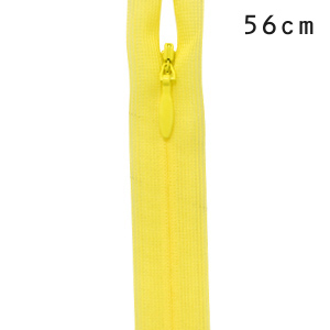 YKK コンシールファスナー 止め（2cc） 56cm 504.レモンイエロー 08Co99_