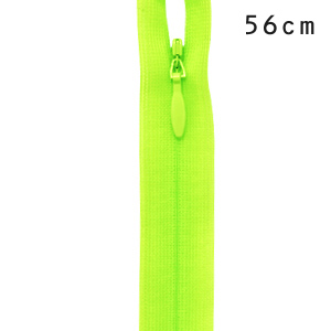 YKK コンシールファスナー 止め（2cc） 56cm 535.蛍光イエローグリーン 08Co99_