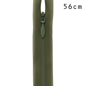 YKK コンシールファスナー 止め（2cc） 56cm 566.モスグリーン 08Co99_