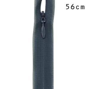 YKK コンシールファスナー 止め（2cc） 56cm 579.ダークブルグレー 08Co99_