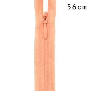 YKK コンシールファスナー 止め（2cc） 56cm 057.サーモンピンク 08Co99_