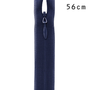 YKK コンシールファスナー 止め（2cc） 56cm 058.ミッドナイトブルー 08Co99_