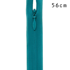 YKK コンシールファスナー 止め（2cc） 56cm 906.ターコイズ 08Co99_