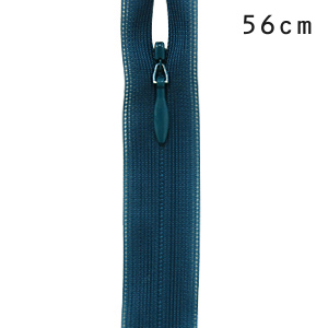 YKK コンシールファスナー 止め（2cc） 56cm 908.ダークピーコック 08Co99_