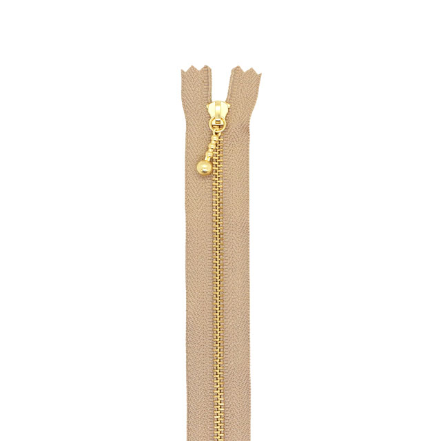 YKK メタルファスナー（3G DNDBL C） ゴールド 止め 20cm 573.ベージュ 08Co99_