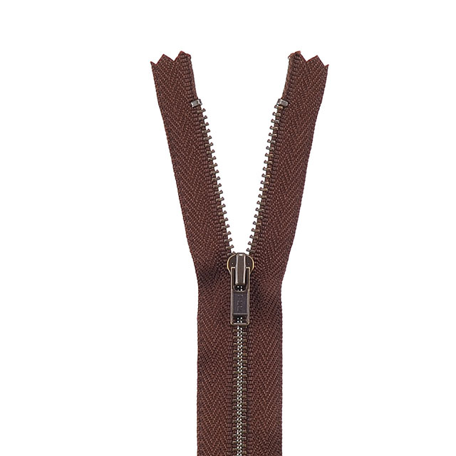 YKK メタルファスナー（3GKB DA C） アンティークゴールド 止め 30cm 625.ミルクチョコ 08Co99_