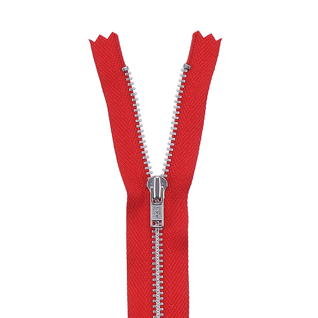 YKK メタルファスナー YZiP（3Y DA C） シルバー 止め 30cm 519.スカーレット 08Co99_