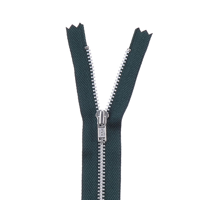 YKK メタルファスナー YZiP（3Y DA C） シルバー 止め 60cm 890.ボトルグリーン 08Co99_
