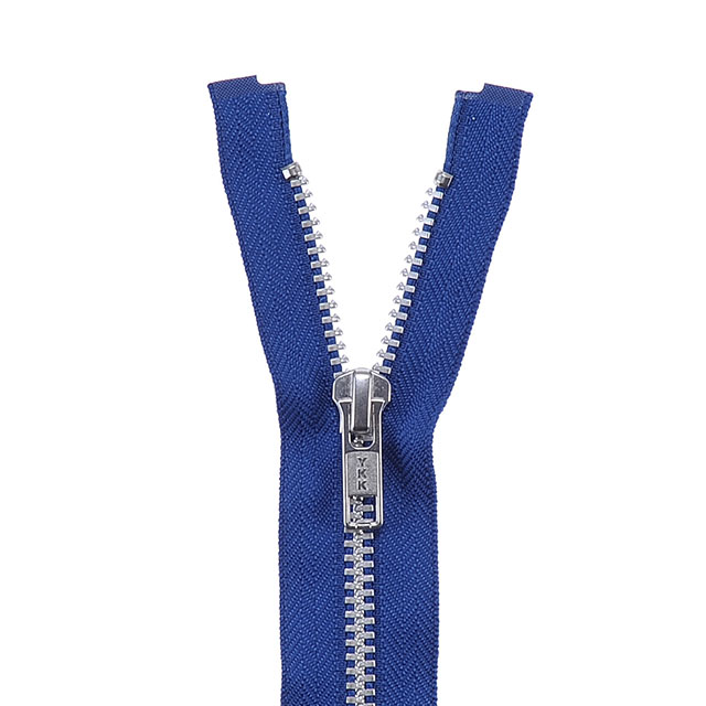 YKK メタルファスナー YZiP（5Y DA OP） シルバー オープン 100cm 558.瑠璃紺 08Co99_