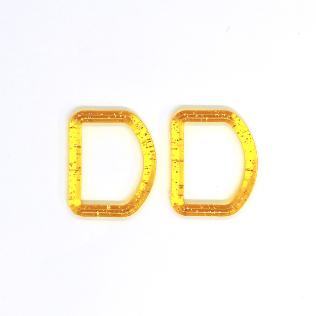 プラスチックパーツ Dカン （DKL-4） 25mm幅テープ用 レモン (M)_4f_