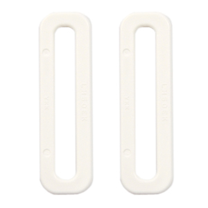 YKK プラスチックパーツ 角カン（LH50） 50mm幅テープ用 白 2個入 08Bk99_