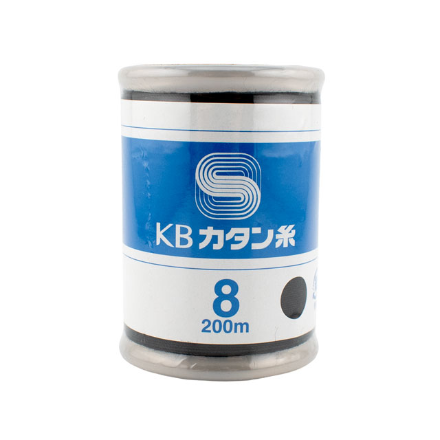 ミシン糸 KBカタン 8番手 200m巻(KB8/200) 黒 08Ab99_