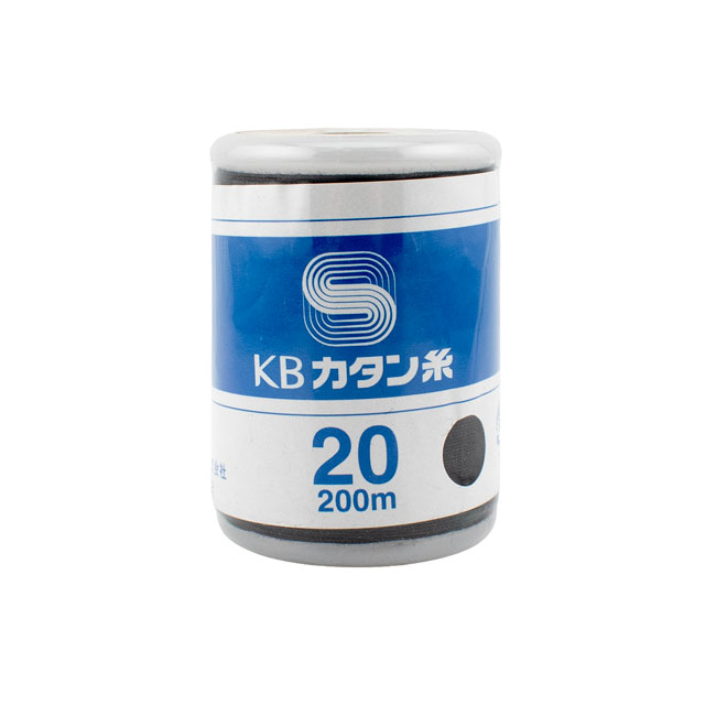 ミシン糸 KBカタン 20番手 200m巻(KB20/200) 黒 08Ab99_