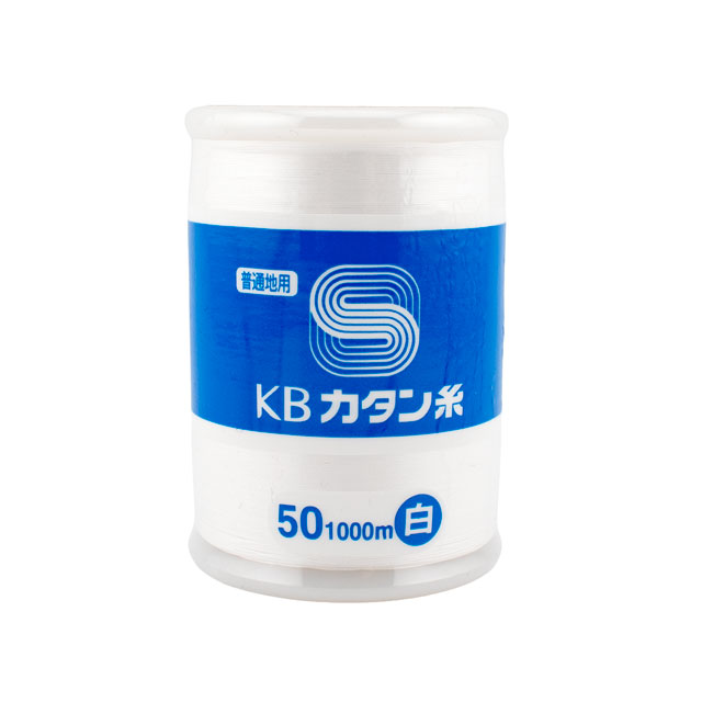 ミシン糸 KBカタン 50番手 1000m巻（KB50/1000） 白 08Ab99_