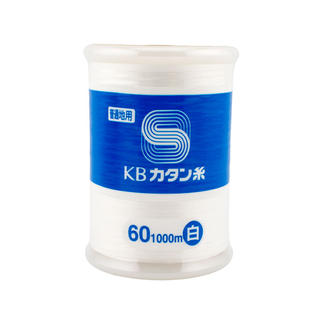ミシン糸 KBカタン 60番手 1000m巻(KB60/1000) 白 08Ab99_