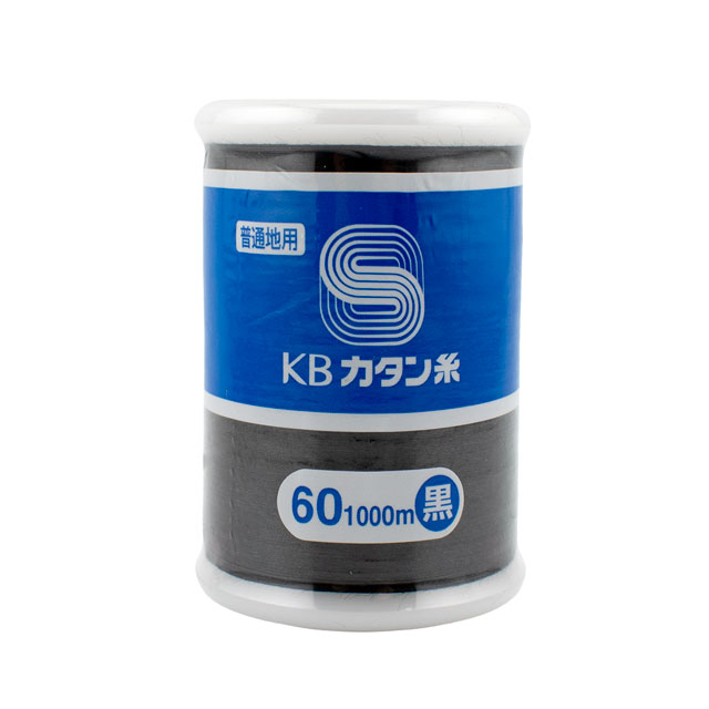 ミシン糸 KBカタン 60番手 1000m巻(KB60/1000) 黒 08Ab99_