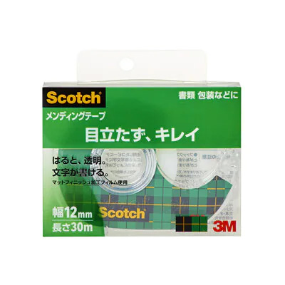 3M Scotch-スコッチ- メンディングテープ（810-1-12D） 12mm幅×30m
