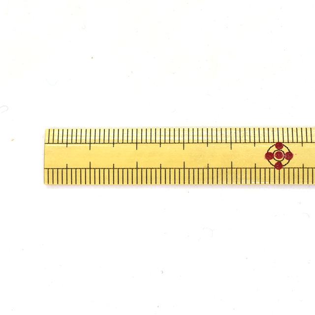 10cm　オカダヤ(okadaya)　竹ものさし　両目（303020308257）　細　SEEKNIT　布・生地、毛糸、手芸用品の専門店