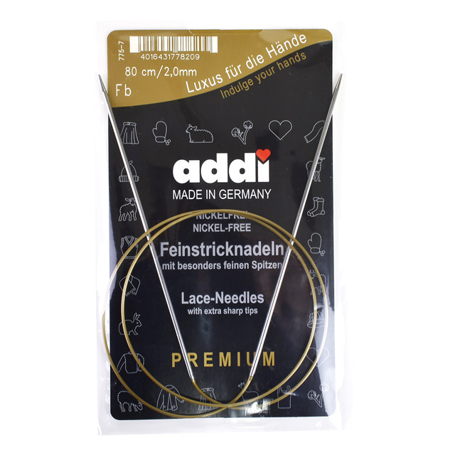 addi-アディ- 輪針 80cm/2mm(775-7) シルバー 06Cq99_
