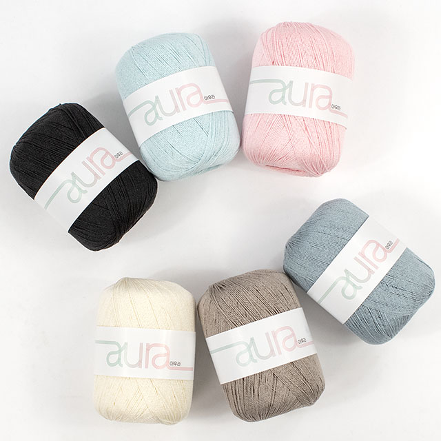 手編み糸 Yarn-a aura・オーラ 606.ピンク 06Co99_