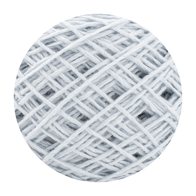 手編み糸 IZUMO COTTON BALL コットンボールN 中細 ミストブルー 06Co99j