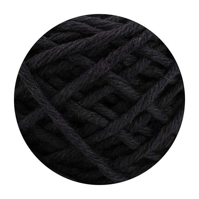 手編み糸 IZUMO COTTON BALL コットンボール 並太 ブラック 06Co99j