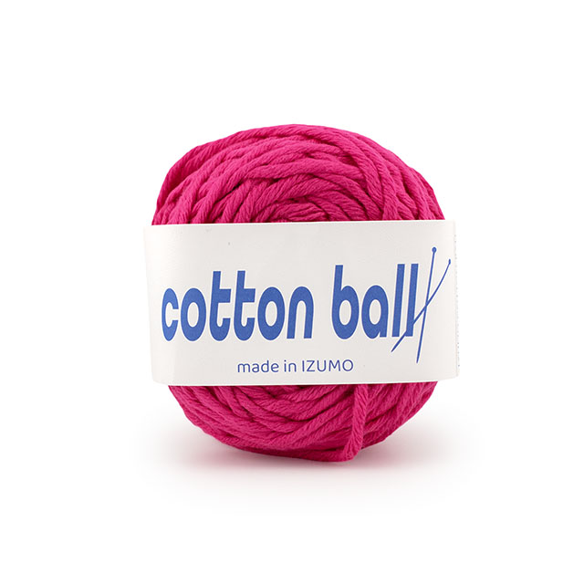 手編み糸 IZUMO COTTON BALL コットンボール 並太 チェリーピンク 06Co99j