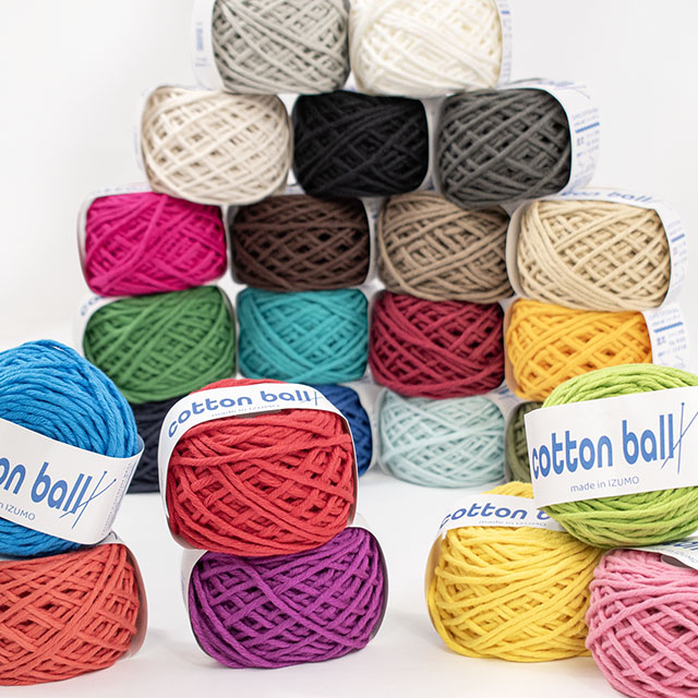 手編み糸 IZUMO COTTON BALL コットンボール 並太 チェリーピンク 06Co99j