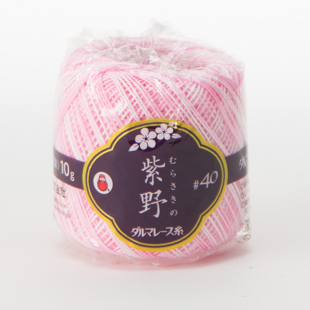 ダルマ（横田） レース糸 #40 紫野 かすり 10ｇ 色番51 (M)_b1_