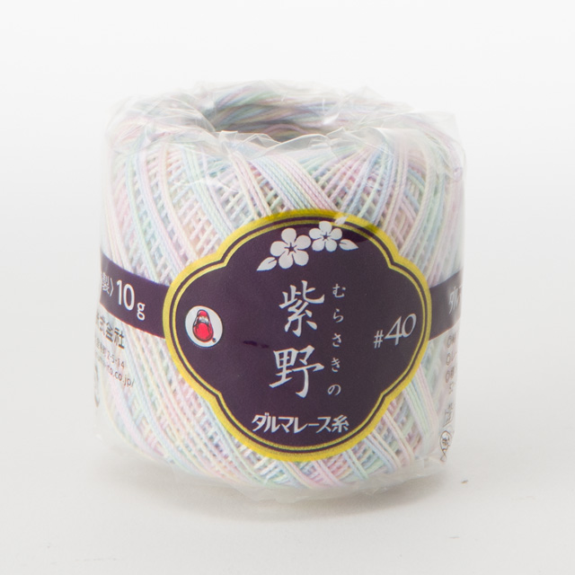 ダルマ（横田） レース糸 #40 紫野 かすり 10ｇ 色番61 (M)_b1_