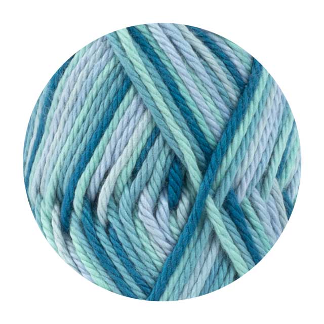 手編み糸 DMC ハッピーコットン 段染め 650.Seaspray Turquoise 06Co99_