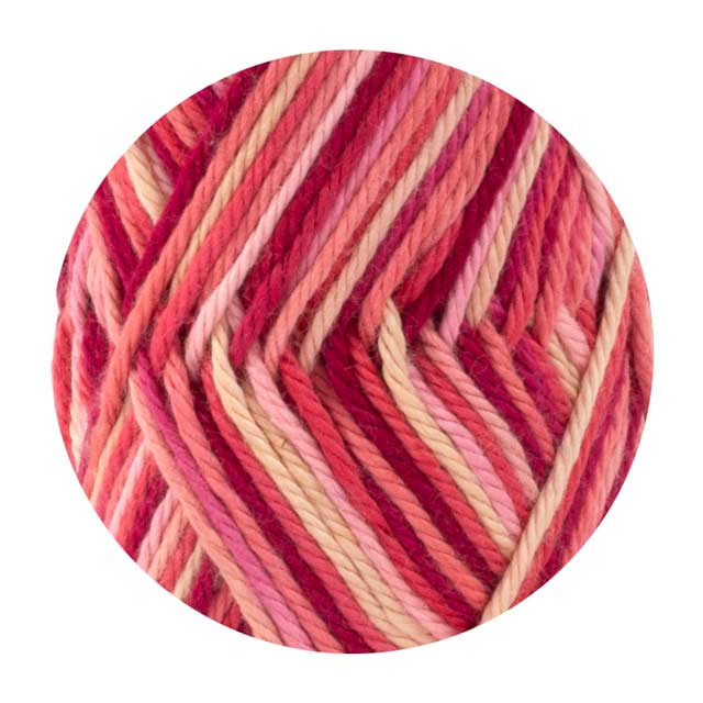 手編み糸 DMC ハッピーコットン 段染め 652.Strawberry Fields 06Co99_
