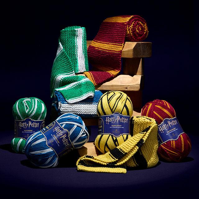 毛糸 DMC Harry Potter SELF-STRIPING SCARF YARN ハリー・ポッター セルフストライピング スカーフ ヤーン(8165HP) 301.GRYFFINDOR 06Co99j