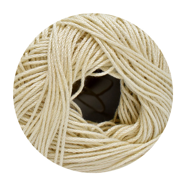 手編み糸 ハマナカ ウオッシュコットン クロッシェ 色番102 (M)_b1_