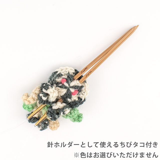 KFSオリジナル 竹製四角い輪針 ちびタコ針ホルダー付き 40cm/3.0mm 06Cq99j