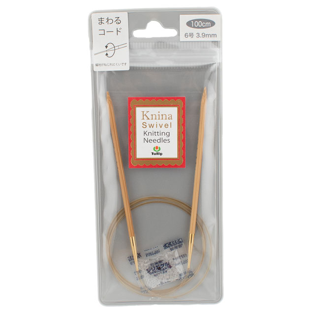 Tulip-チューリップ- ニーナ スイベル ニッティング ニードルズ 竹輪針（KKJA-10039） 100cm/6号 06Bq33_