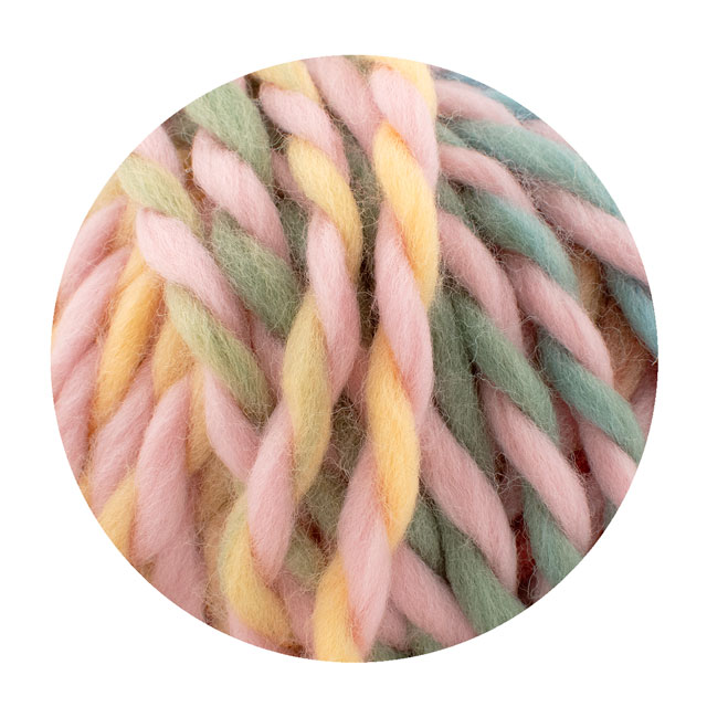 毛糸 LANA GROSSA-ラナグロッサ- Dolce・ドルチェ 6.パステルピンク/バニラ/ミント/テラコッタ 06Co99_