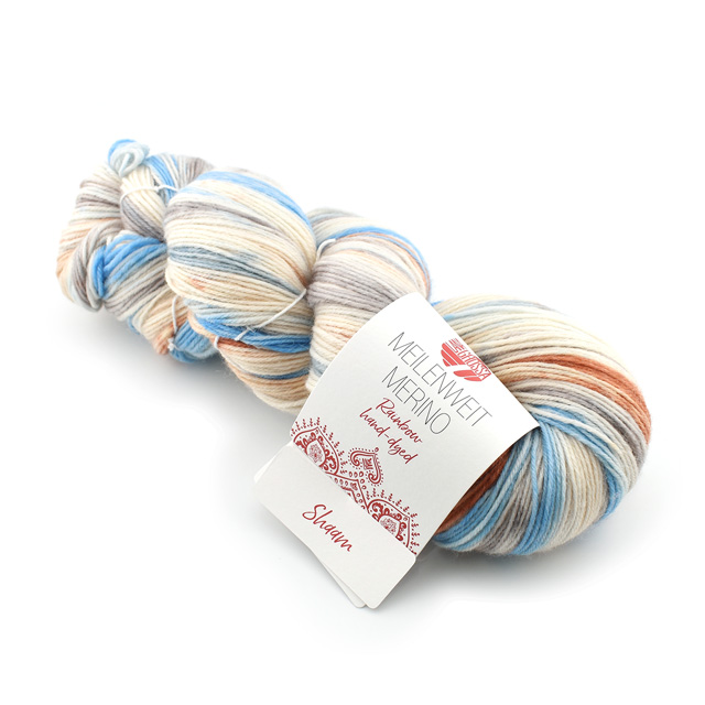 毛糸 LANA GROSSA-ラナグロッサ- Meilenweit RAINBOW hand-dyed メイランバイト レインボー ハンドダイ 色番7010 06Co99_