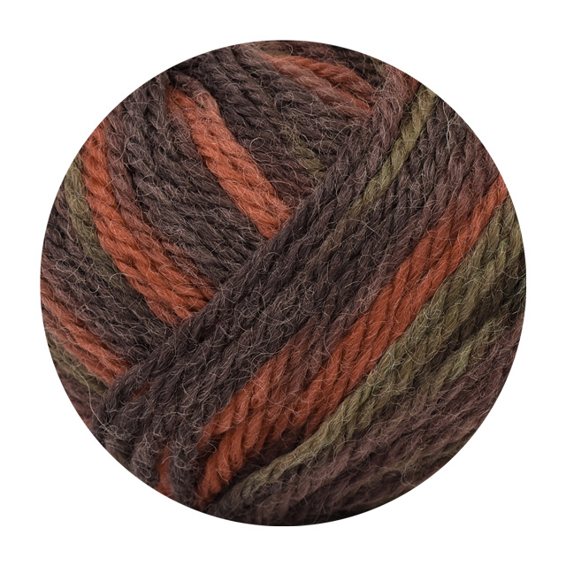 毛糸(10玉1袋) Olympic・オリンピック 純毛 並太プリント 色番.9 14Yy88j