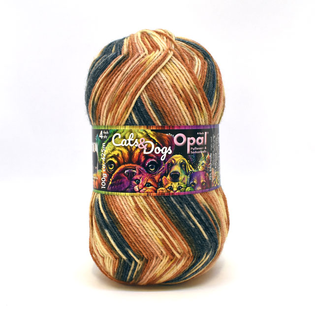 毛糸 Opal-オパール- キャッツ＆ドッグス 4ply/4本撚り 11237.三